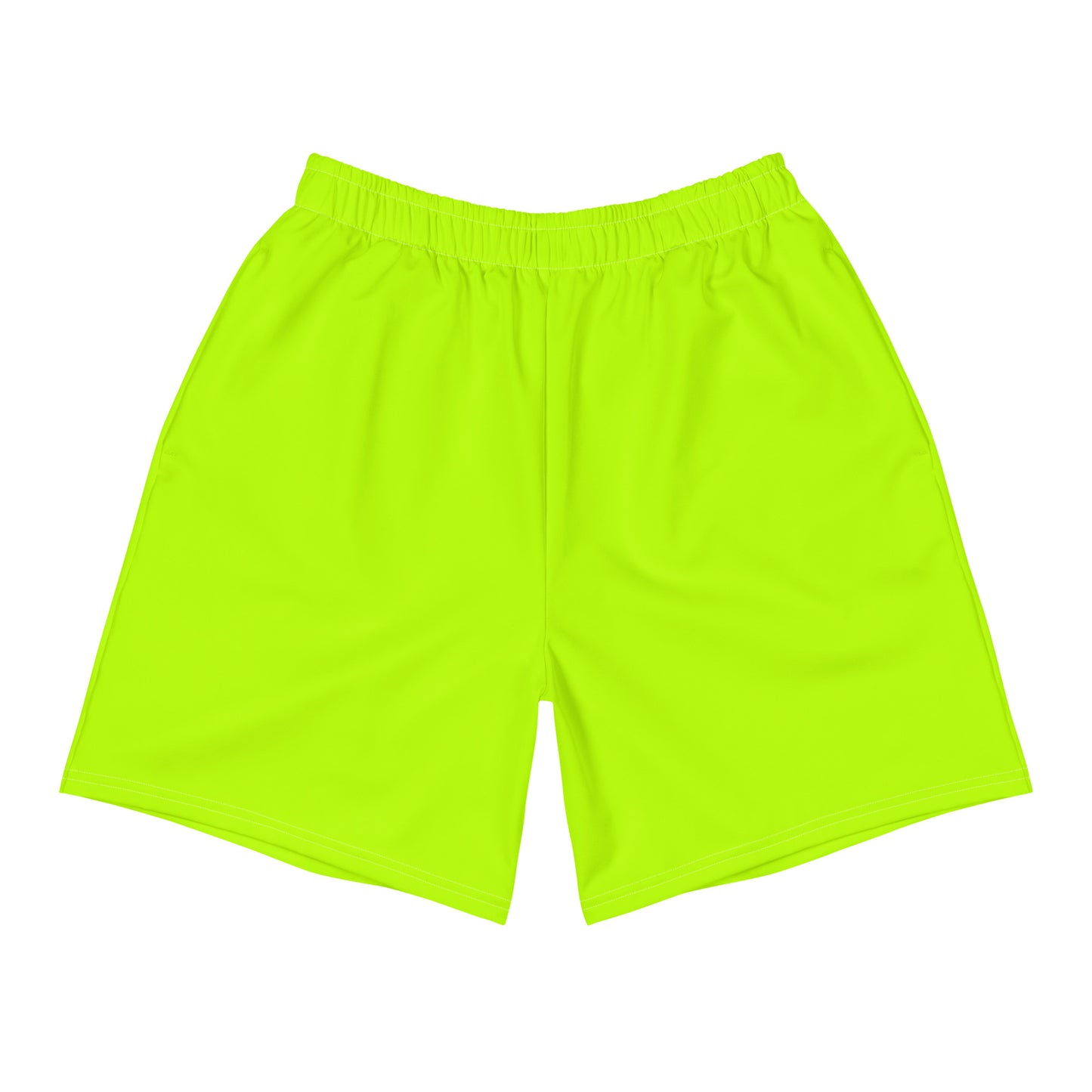 Men's Long Fit Performance Athletic Shorts - Neon Green