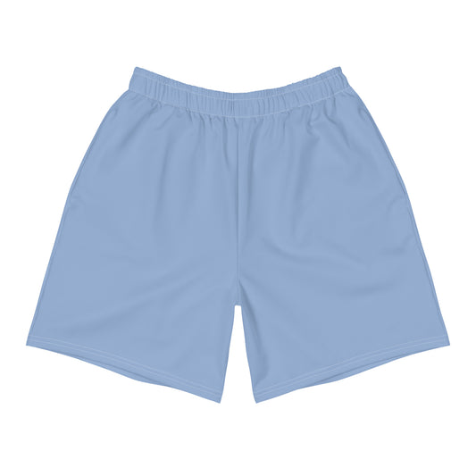 Herren-Performance-Sportshorts mit langer Passform – Stahlblau