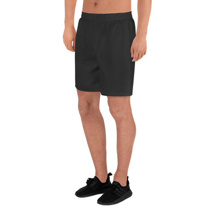 Men's Long Fit Performance Athletic Shorts - Charcoal Black