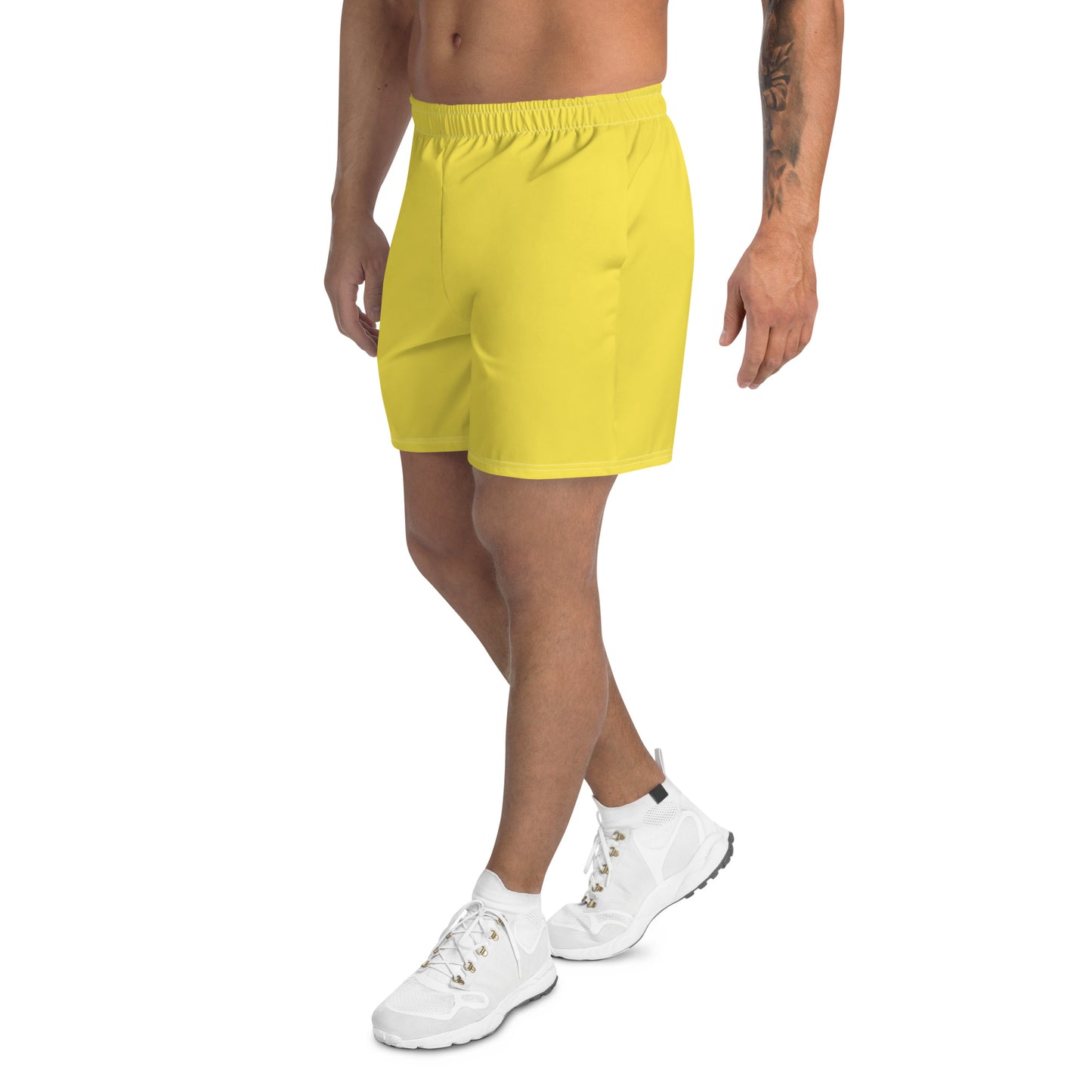 Lange Performance-Sportshorts für Herren – Sunburst-Gelb