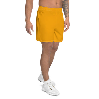 Men's Long Fit Performance Athletic Shorts - Tangerine