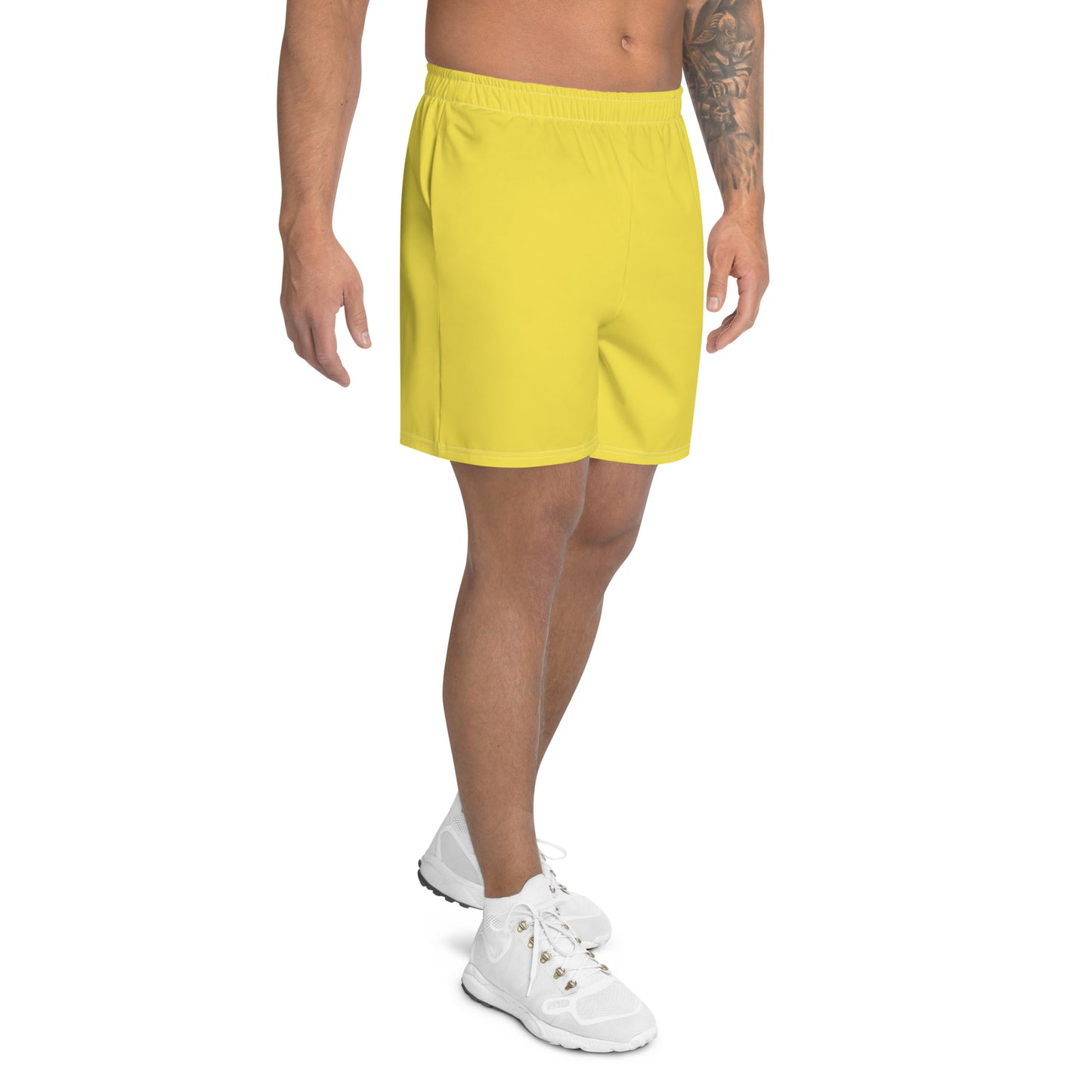 Lange Performance-Sportshorts für Herren – Sunburst-Gelb