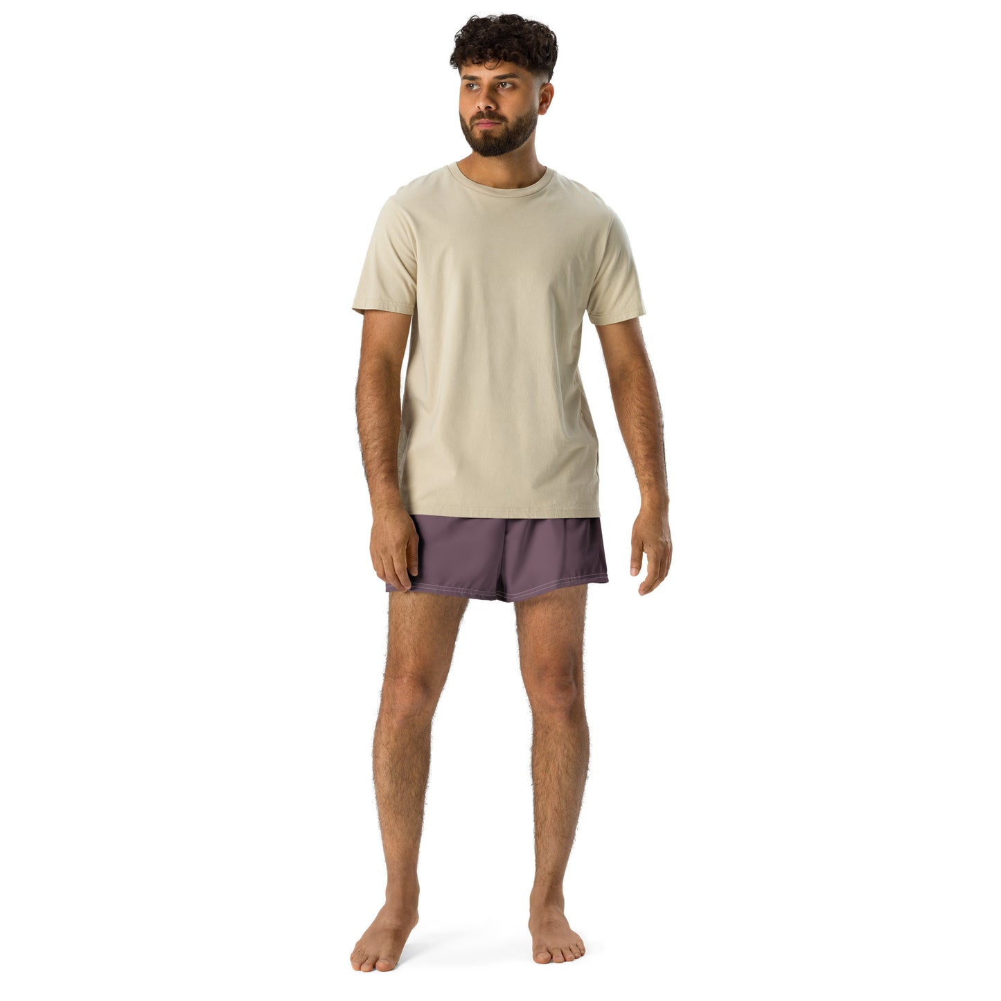 Performance-Sportshorts für Herren – Rauchpflaume