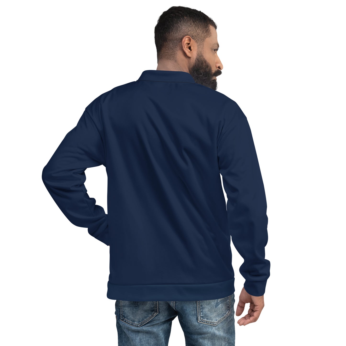 Men's Bomber Jacket - Navy Blue