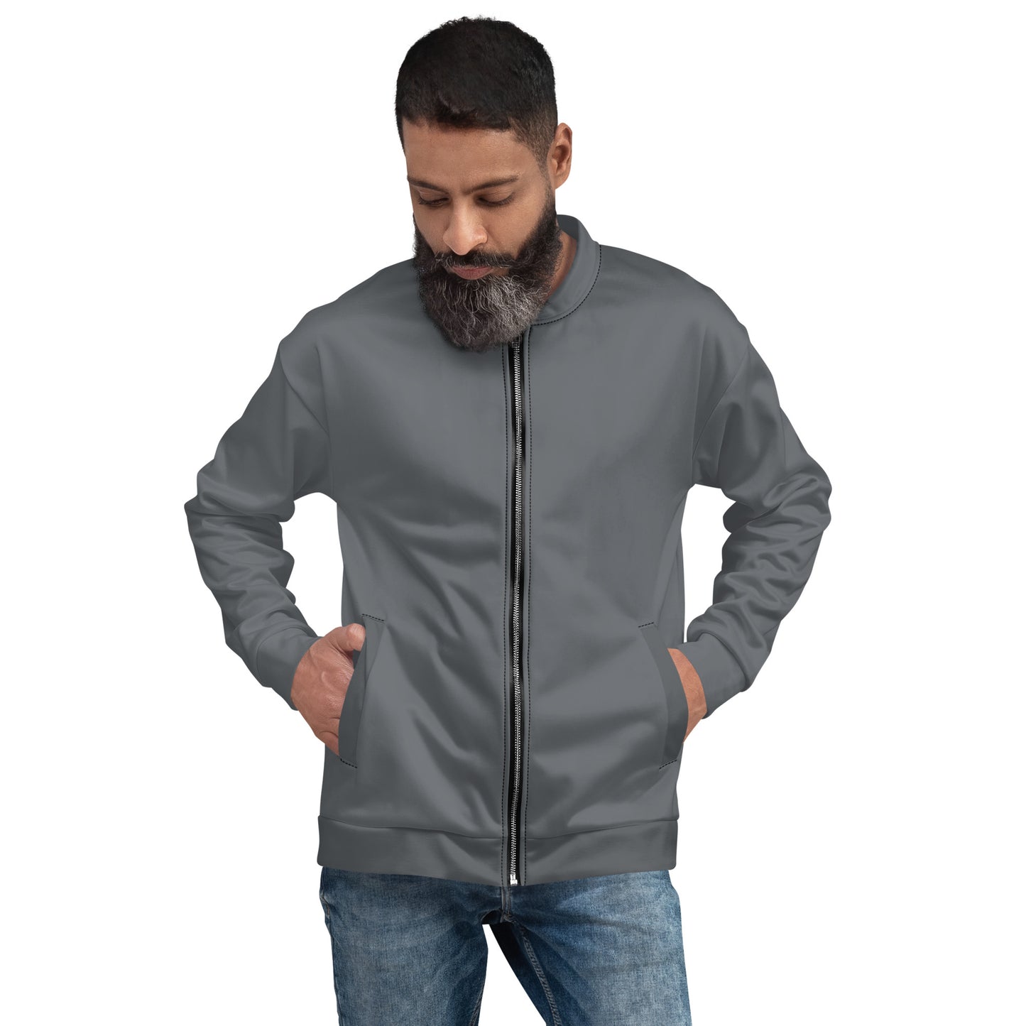 Bomberjacke für Herren - Eisengrau