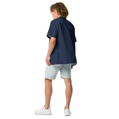 Short Sleeve Button Shirt - Navy Blue