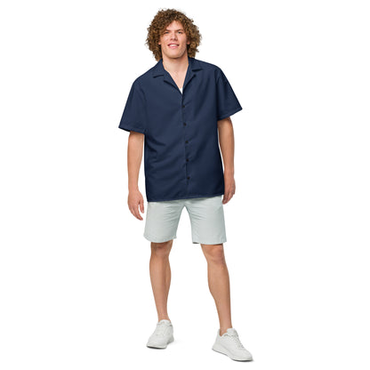 Short Sleeve Button Shirt - Navy Blue