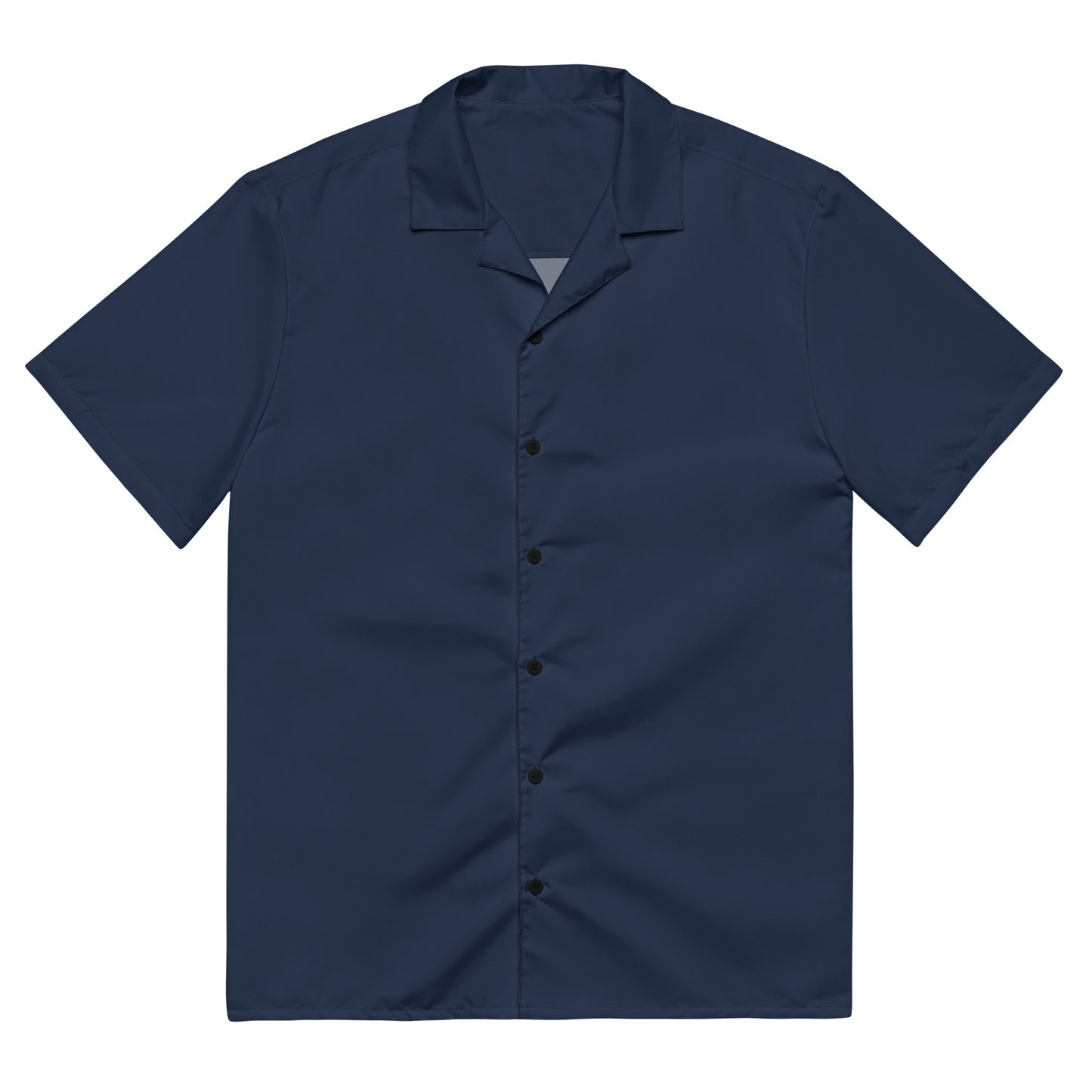 Short Sleeve Button Shirt - Navy Blue