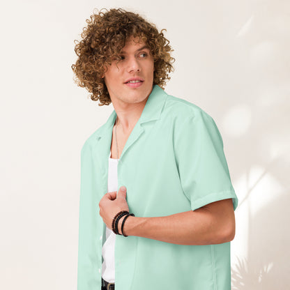 Short Sleeve Button Shirt - Mint Green