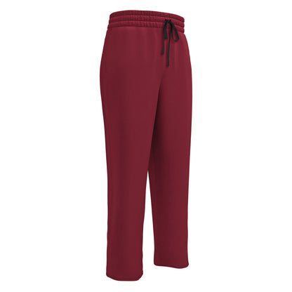 Men's Wide-Leg Joggers - Burgundy