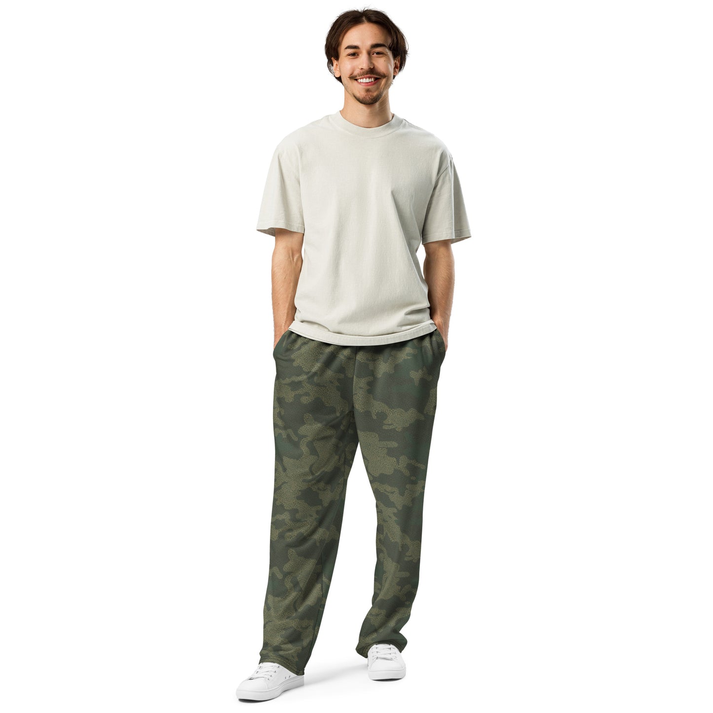 Herren-Jogginghose mit weitem Bein – Klassisches Tarnmuster