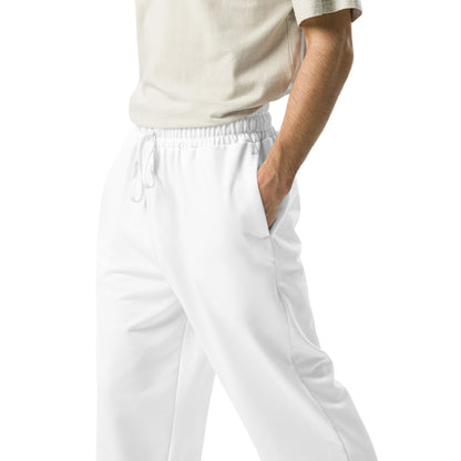 Men's Wide-Leg Joggers - Crisp White