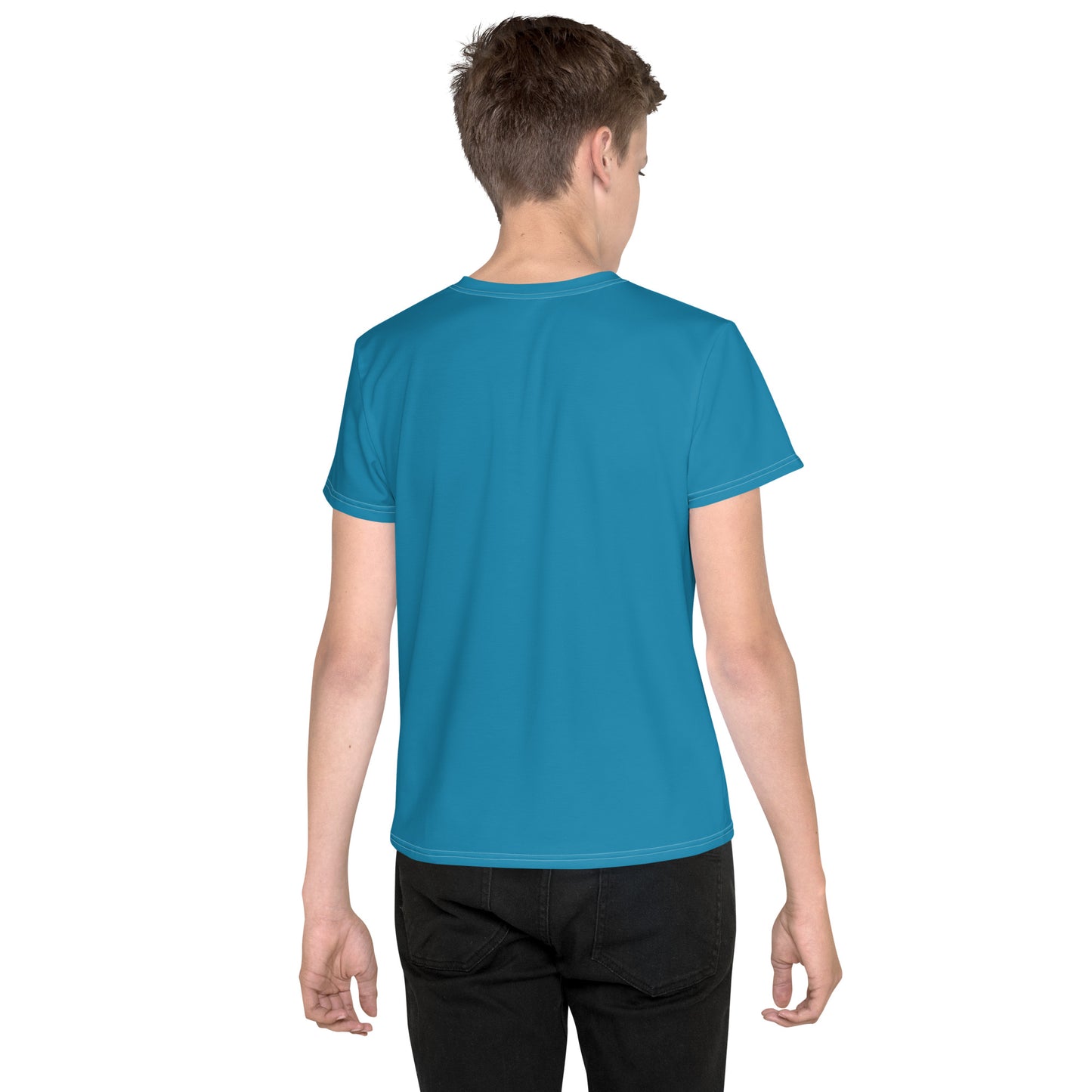 Youth crew neck t-shirt - Sky Blue