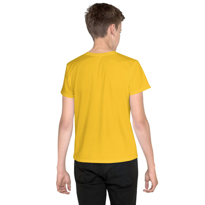 Youth crew neck t-shirt - Golden Yellow