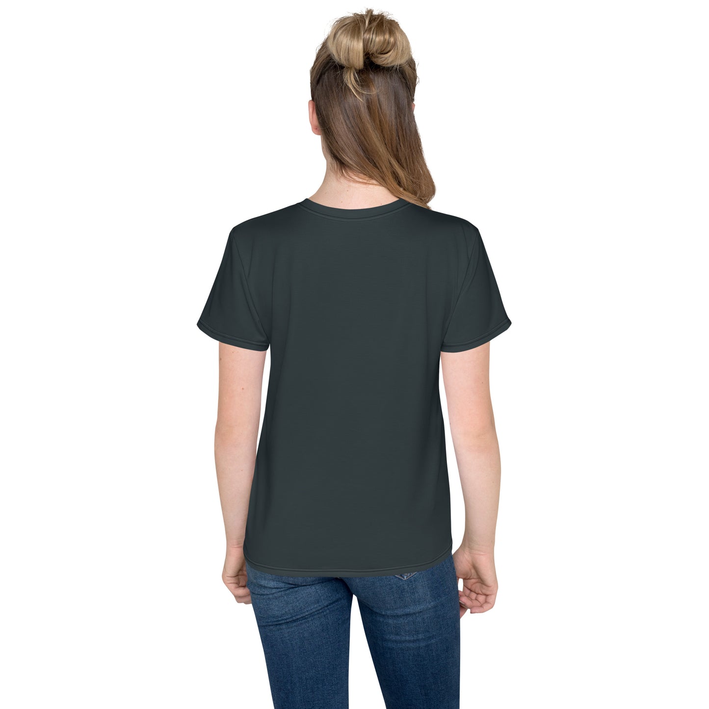 Youth crew neck t-shirt - Gunmetal Grey