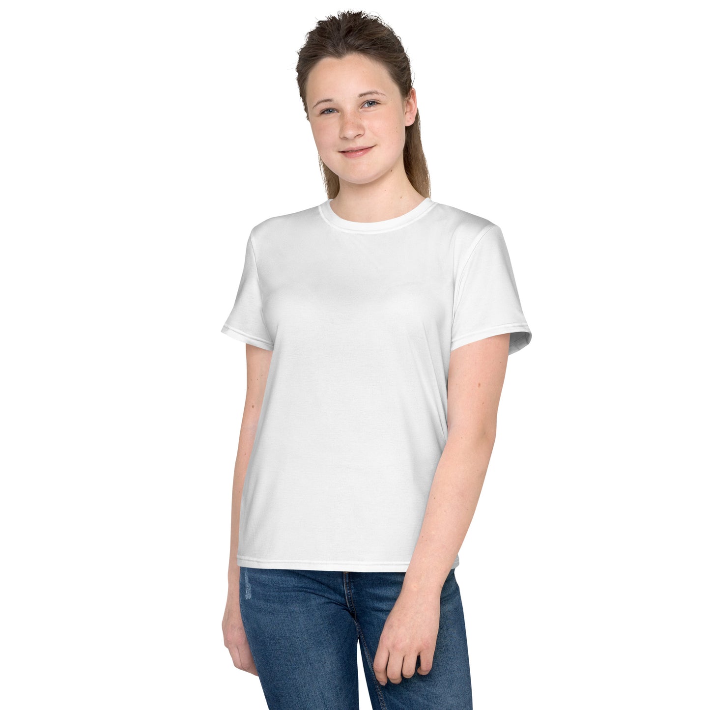 Youth crew neck t-shirt - Bright White