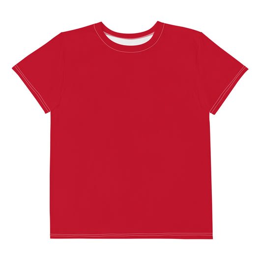 Youth crew neck t-shirt - Firebrick Red