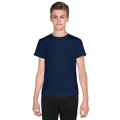Youth crew neck t-shirt - Navy Blue