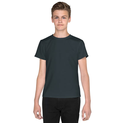 Youth crew neck t-shirt - Gunmetal Grey