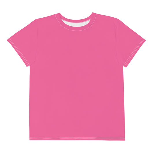 Youth crew neck t-shirt - Brilliant Rose