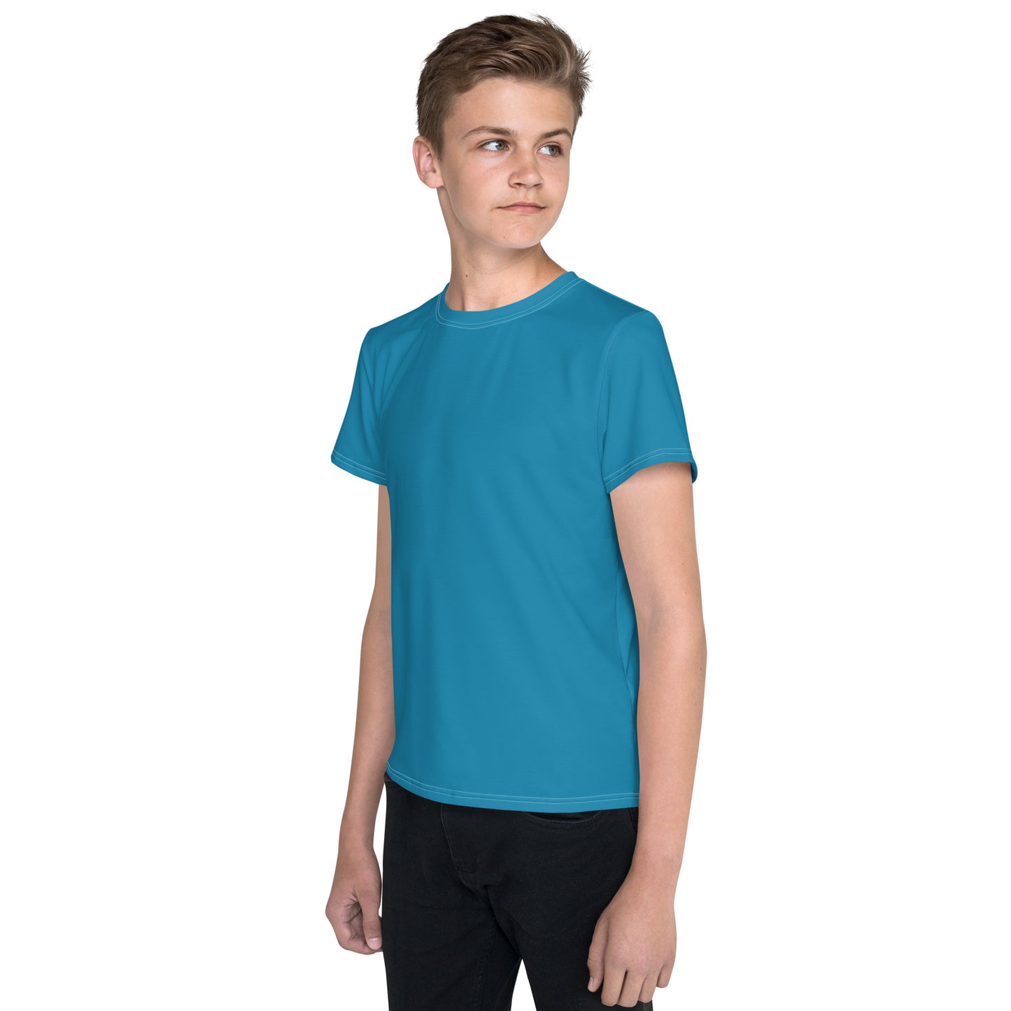 Youth crew neck t-shirt - Sky Blue