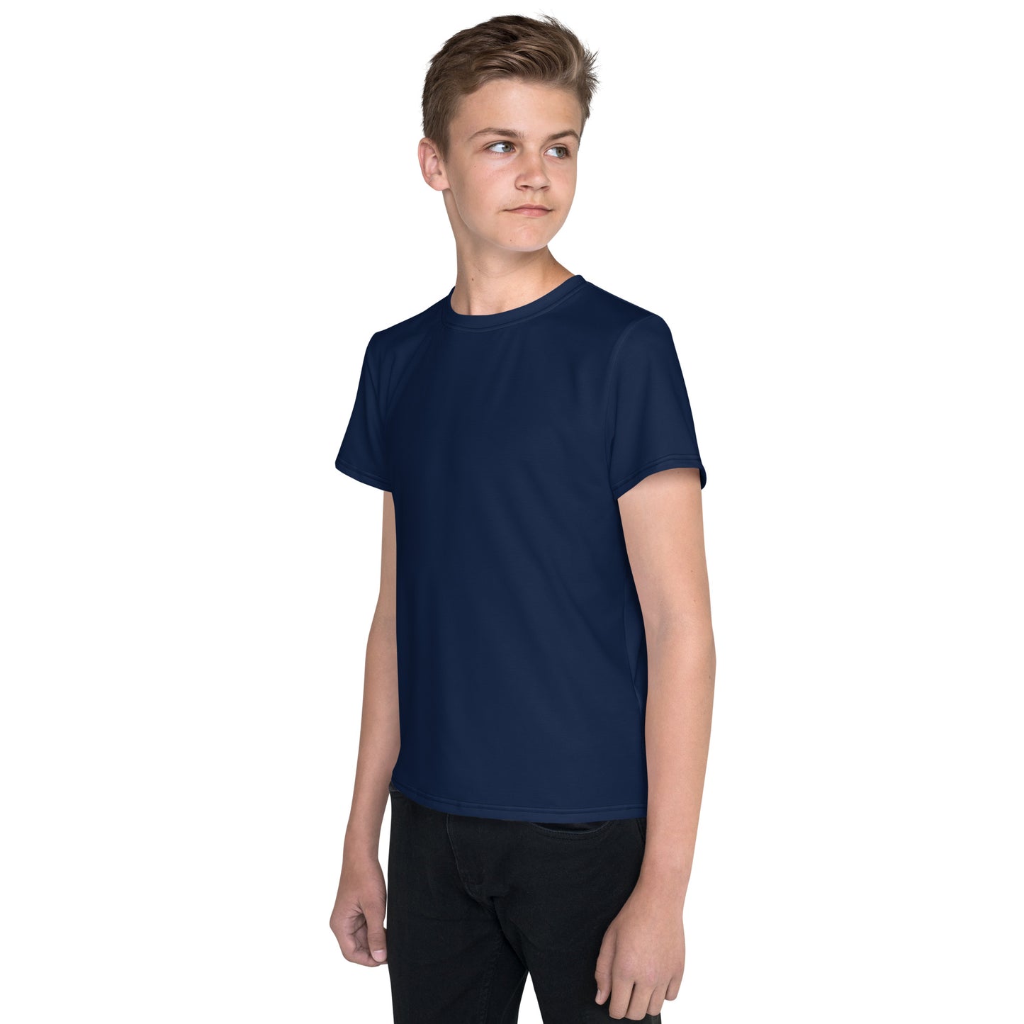Youth crew neck t-shirt - Navy Blue