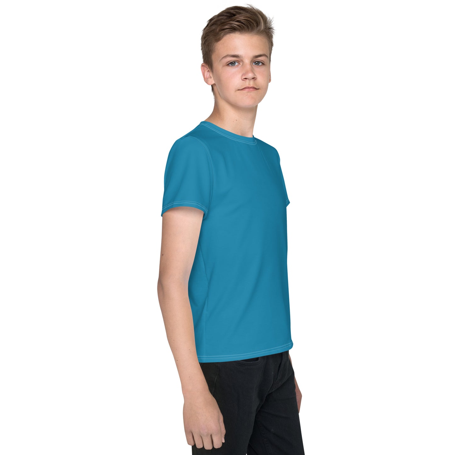 Youth crew neck t-shirt - Sky Blue