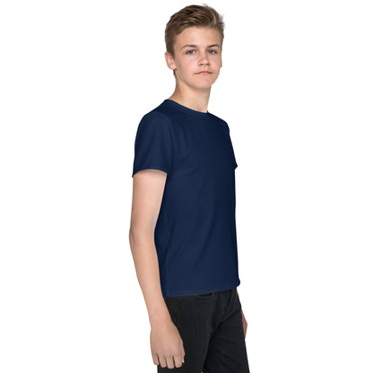 Youth crew neck t-shirt - Navy Blue
