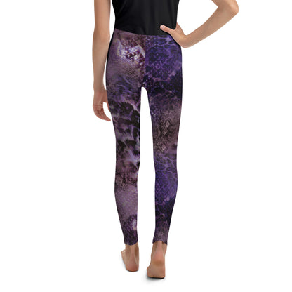Youth Leggings - Mystic Panther