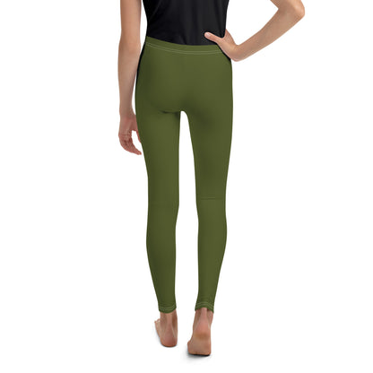 Youth Leggings - Camo Green