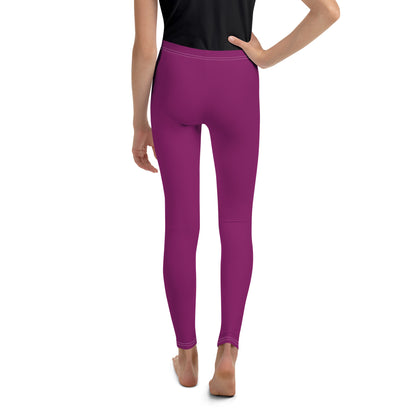 Youth Leggings - Eggplant Purple