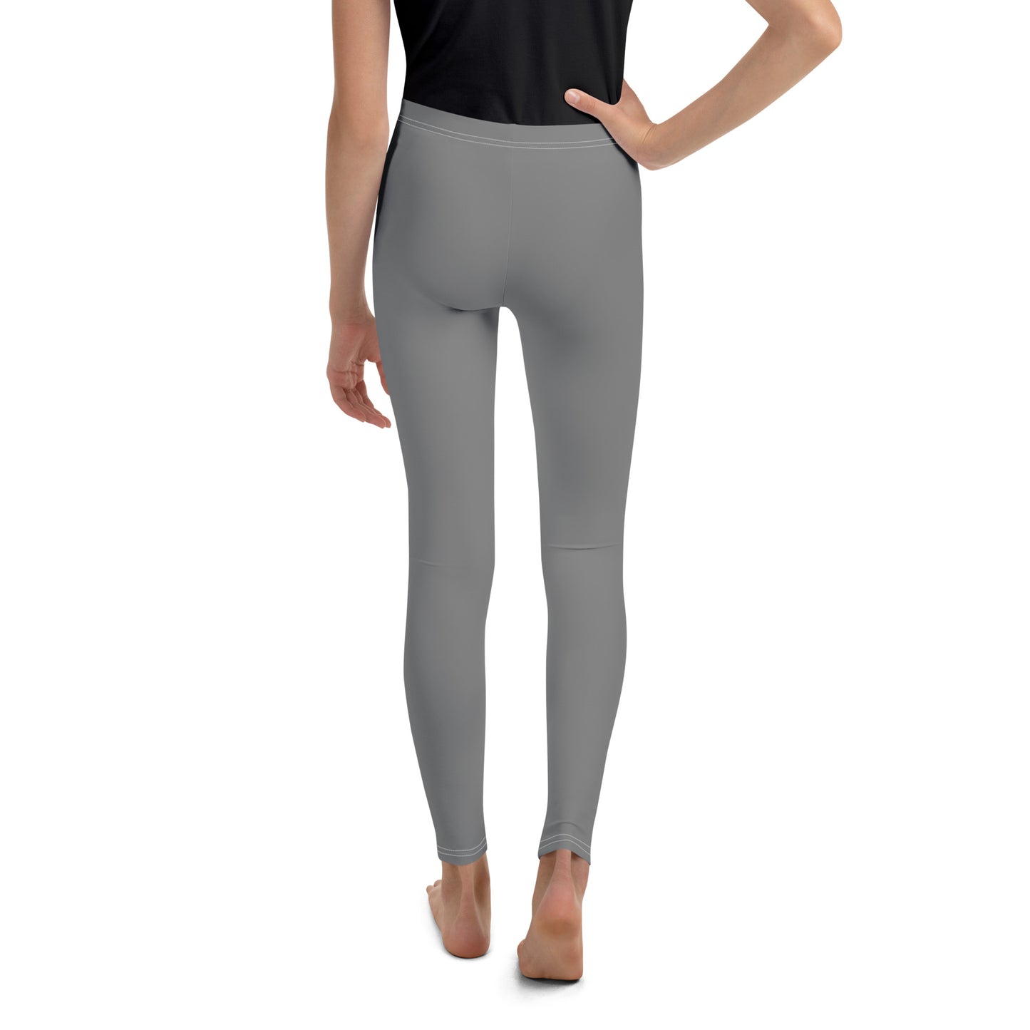 Youth Leggings - Heather Gray