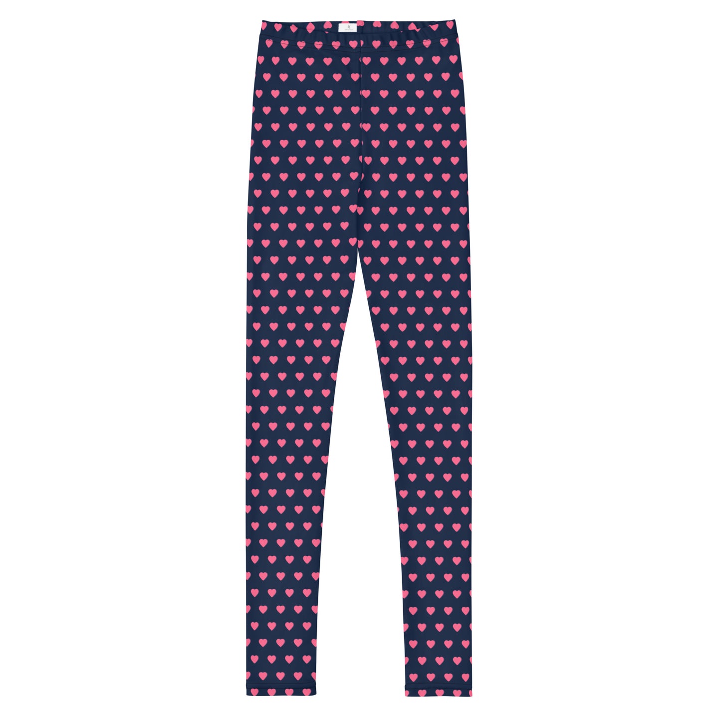Youth Leggings - Pink Hearts