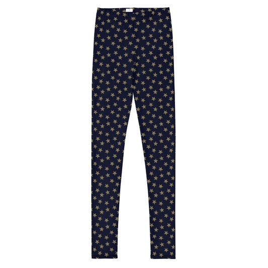 Youth Leggings - Gold Stars