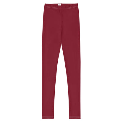 Youth Leggings - Burgundy