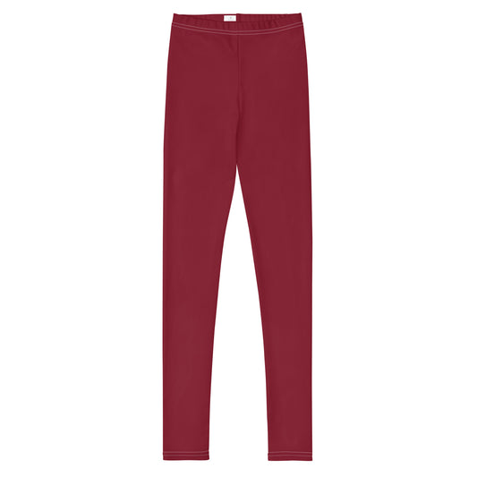 Youth Leggings - Burgundy