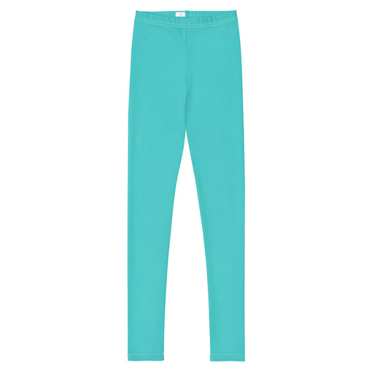 Youth Leggings - Turquoise