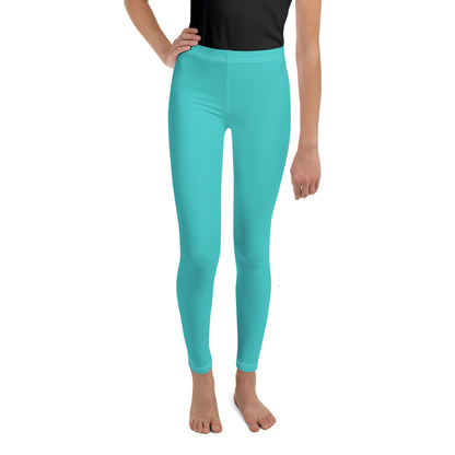 Youth Leggings - Turquoise