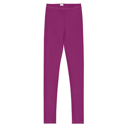 Youth Leggings - Eggplant Purple
