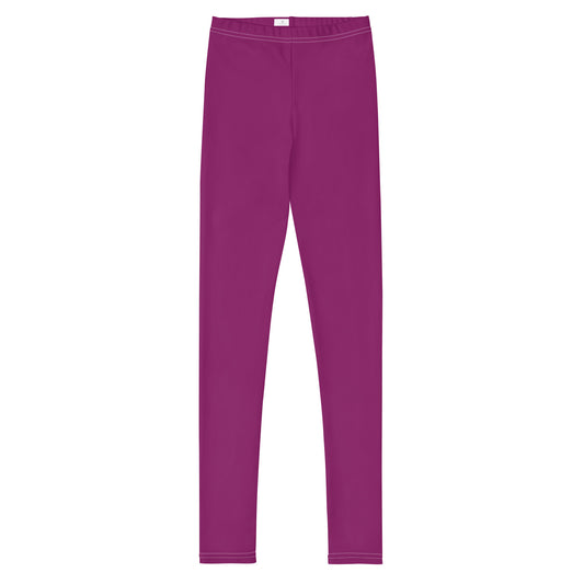 Youth Leggings - Eggplant Purple