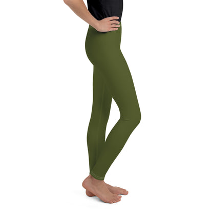 Youth Leggings - Camo Green
