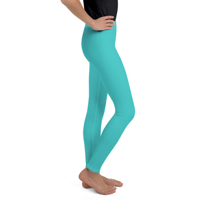 Youth Leggings - Turquoise