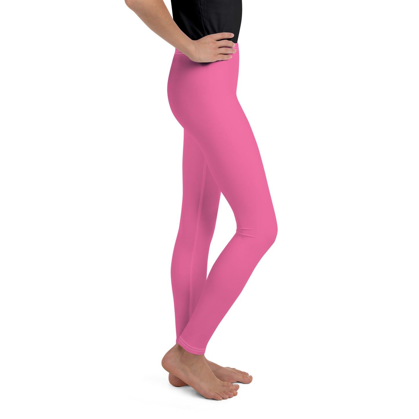 Youth Leggings - Brilliant Rose