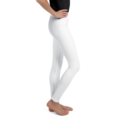 Youth Leggings - Bright White