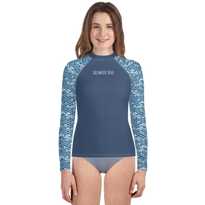 Youth Rash Guard - Saltwater Soul