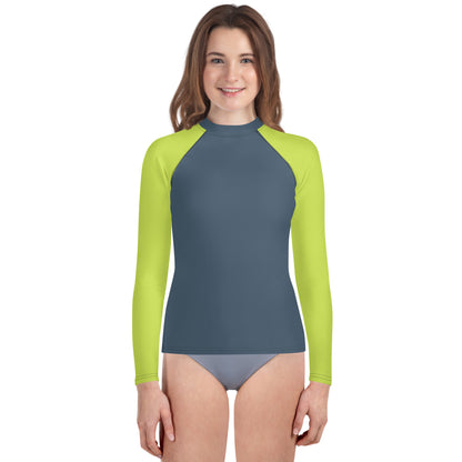 Youth Rash Guard - Lime