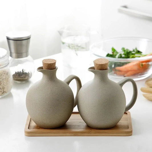 Gourmet Oil & Vinegar Jugs, Set of 2