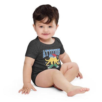 "Attitude" Short Sleeve Baby One Piece