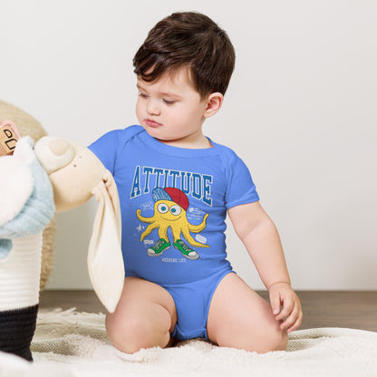 "Attitude" Short Sleeve Baby One Piece