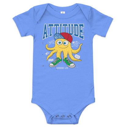 "Attitude" Short Sleeve Baby One Piece